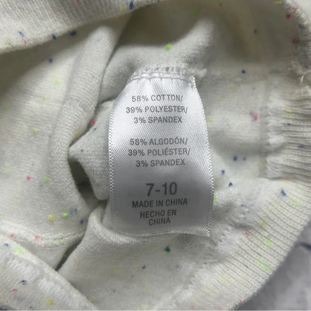 EUC Target White Speckle Tights Size 7-10